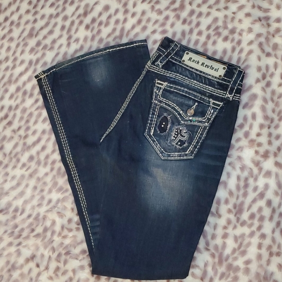 ROCK REVIVAL SIZE 30, KAI BOOT CUT - Picture 2 of 5